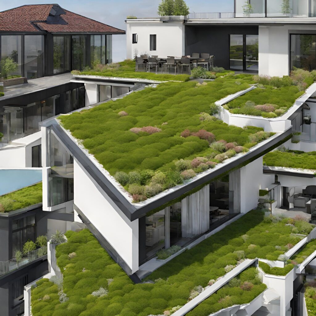 capa telhado verde